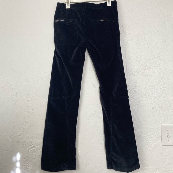 Free People Hit Back Slim Flare Pants Size 6 Velour Black NEW - Picture 4 of 10